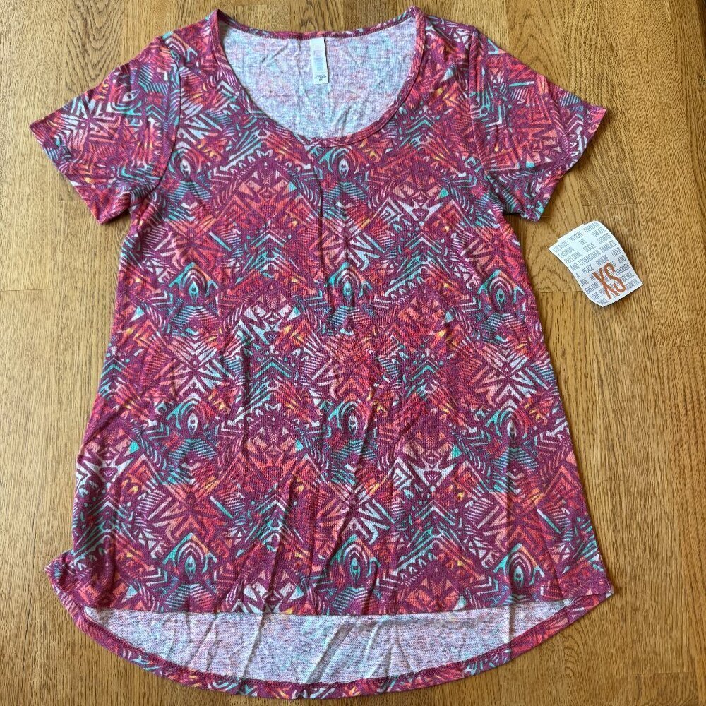 Lularoe Tribal Pattern Classic T Size XS NWT